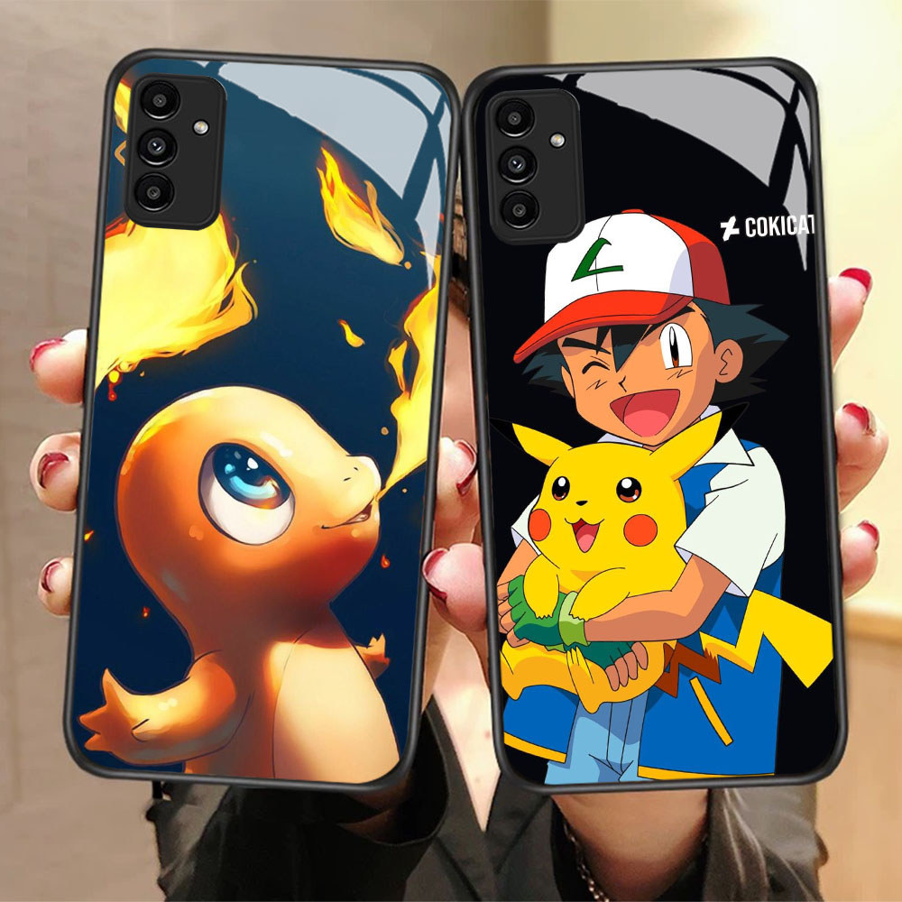 CK-85 Pokemon HD แก้วสําหรับ Samsung A05S A35 A55 A24 A14 A15 A04S A34 A25 M15 A54 S21 FE Plus Ultra