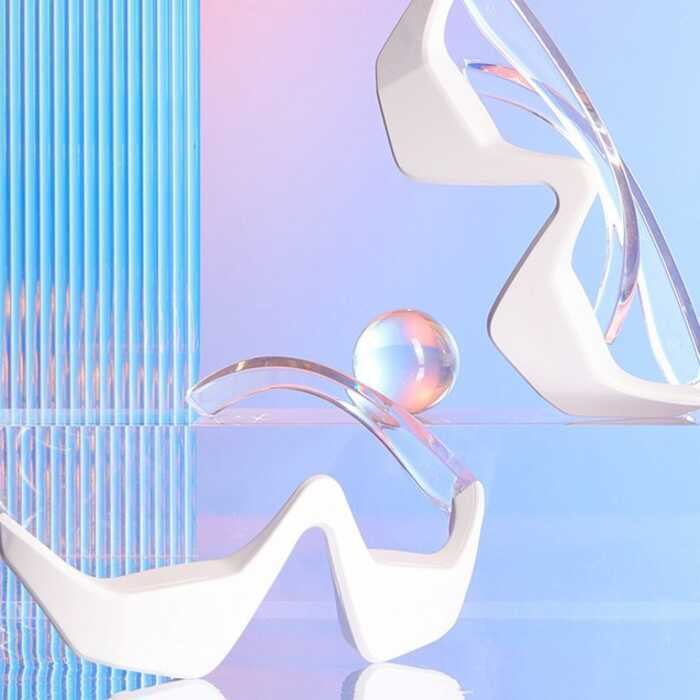 เครื่องมือดูแลดวงตา Portable es Mask Massage Mask ld Silicone Red Light Beauty