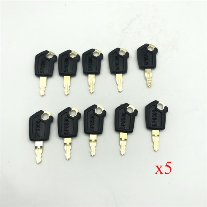 50 pcs 5P8500 Heavy Equipment Ignition Key For Caterpillar Tractor Loader Truck