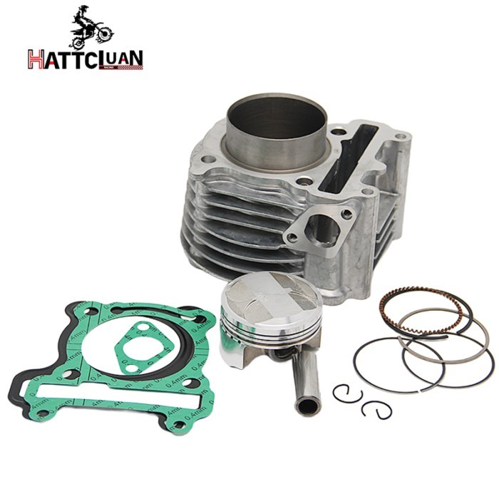 HATTACLUAN Cylinder Kit 155CC Bore Motor for Yamaha BWS125 ZUMA BWS 125 YW125 To BWS150 CYGNUS-X /-