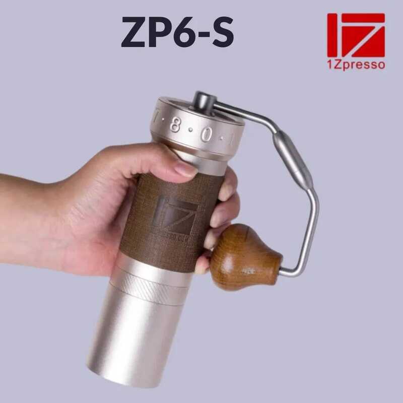 1Zpresso ZP6 S เครื่องบดกาแฟแบบแมนนวลพิเศษ ใบมีดขนาด 48 มม. พร้อมกลไกปรับละเอียด ออกแบบมาเพื่อการชงแ
