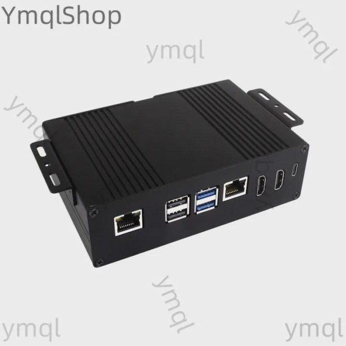 Multi-functional All-in-one Mini-Computer Kit Designed for Raspberry Pi 5, Aluminum Alloy Case Opti
