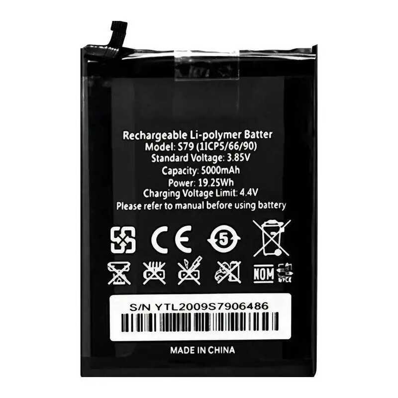 แบตเตอรี่โทรศัพท์มือถือที่เชื่อถือได้สำหรับ Oukitel Wp8 Pro ความจุ 5000Mah ทนทาน