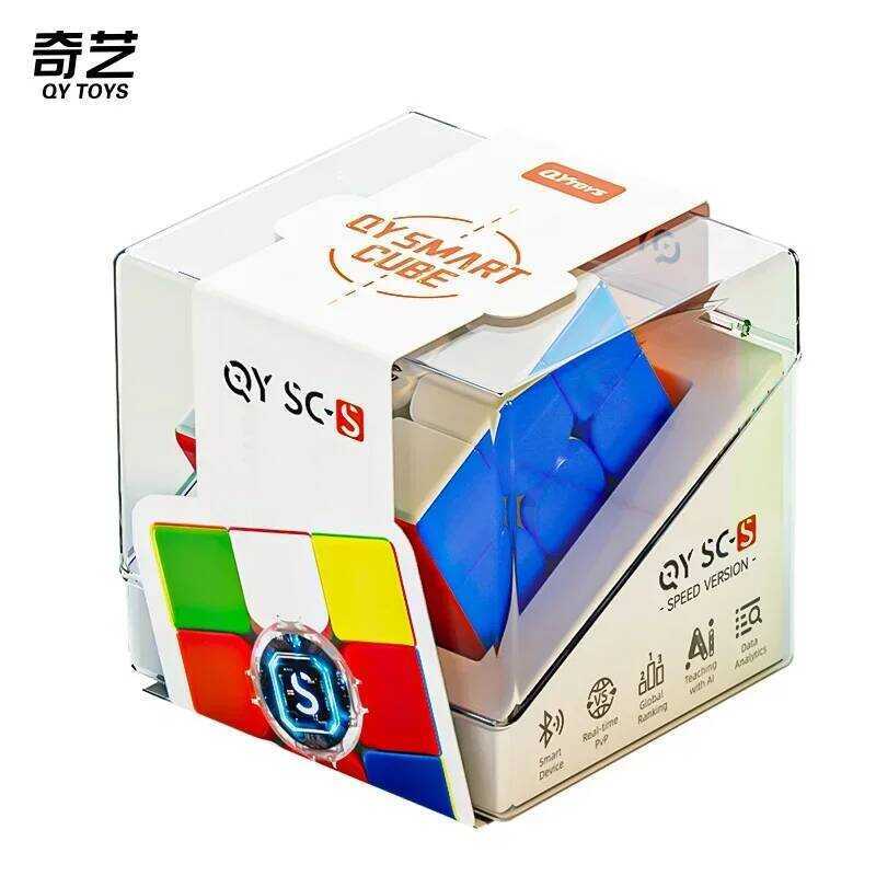 & [Picube] Ai Cube Bluetooth Cubo QiYi Smart MagicCube Intelligent Cubes 3x3 Magnetic Professional