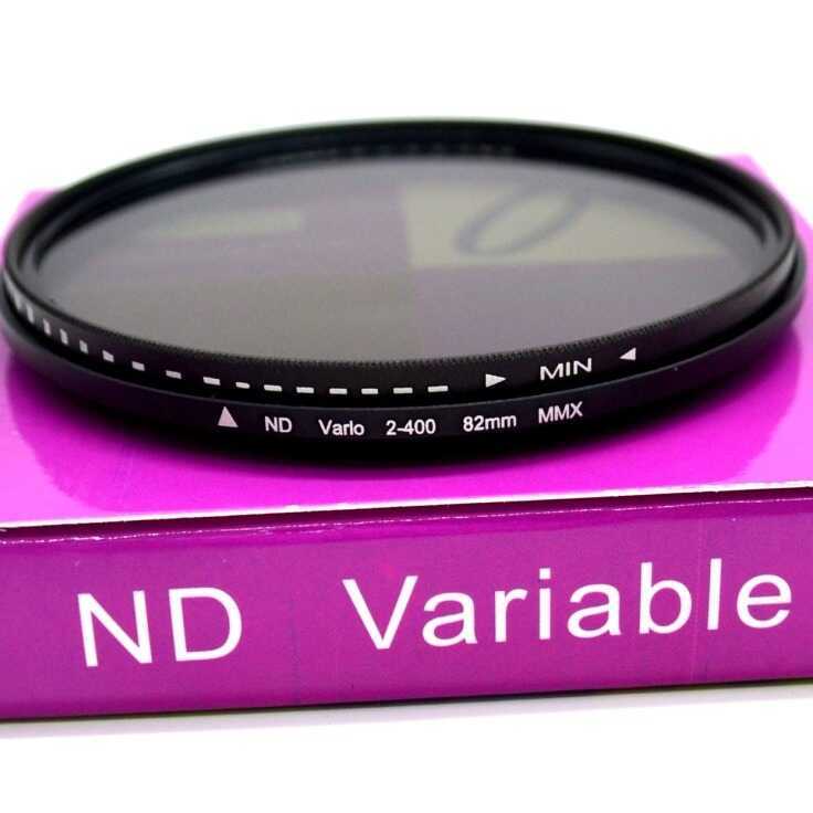 ขนาดใหญ่ปรับ ND ND2-4 Medium Grey Density Filter 37MM-82mm กล้องกรอง