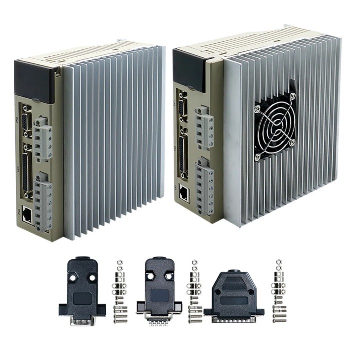 HLTNC Motor Drive T3L-L20F L30F 220V AC 50 60Hz Input 10A 15A Servo Driver With RS485 Feedback For