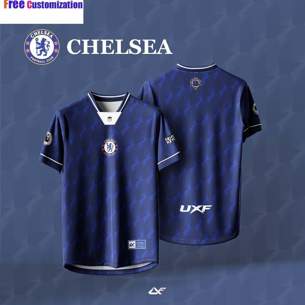 Free Custom Name & NumberCHELSEA BIRU V2 JERSEY SUBLIMATION Tops