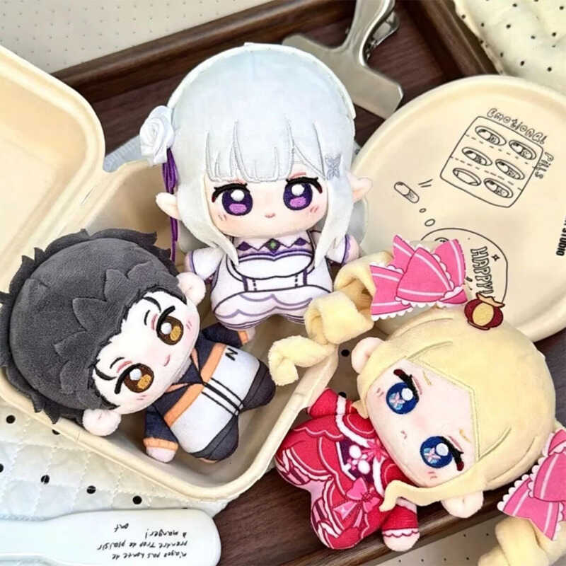 Beatrice Emilia Plush Natsuki Subaru Stufed Doll Pendant Cute Figure Plushies Toy Fans Collect Gift