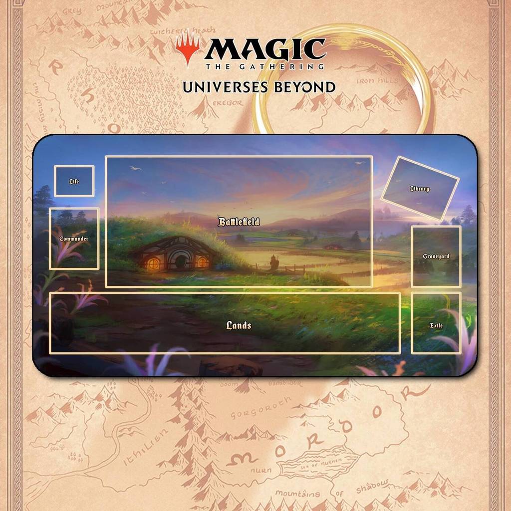 Playmat House Hobbit Stitching Edge - MTG Magic The Gathering x The Hobbit Anime Battle Card Stitchi