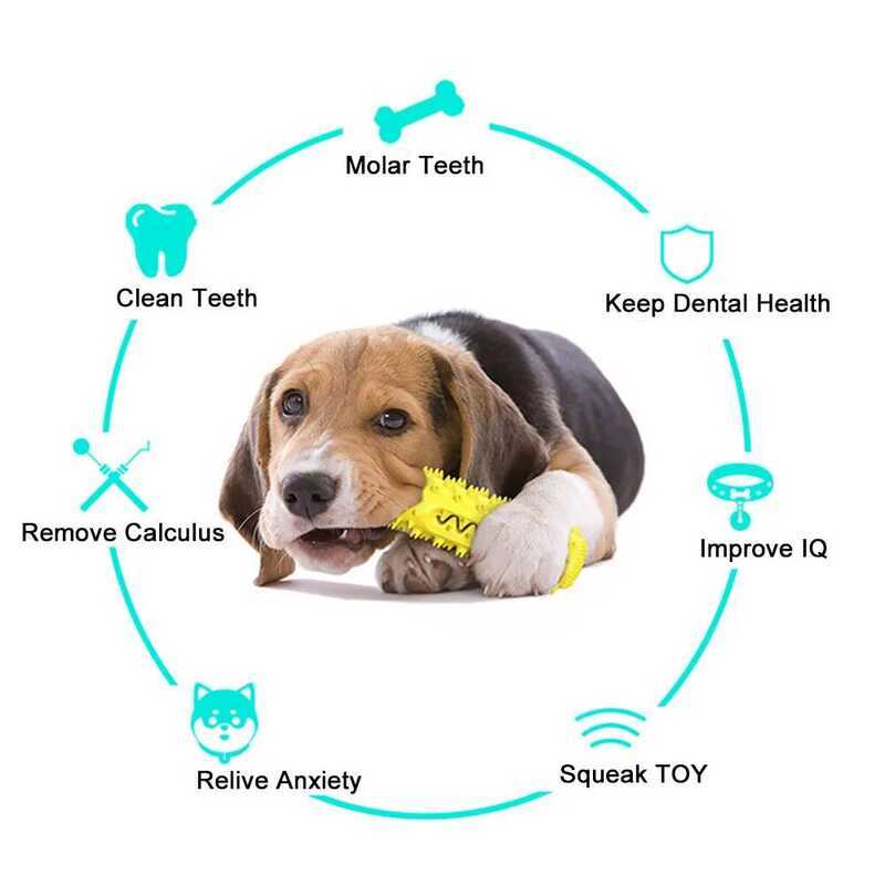 Stick สัตว์เลี้ยงทําความสะอาดฟัน Molar แปรงสีฟัน Puppy Dental Care ความยืดหยุ่นนุ่มทนทานสุนัข Chew ข