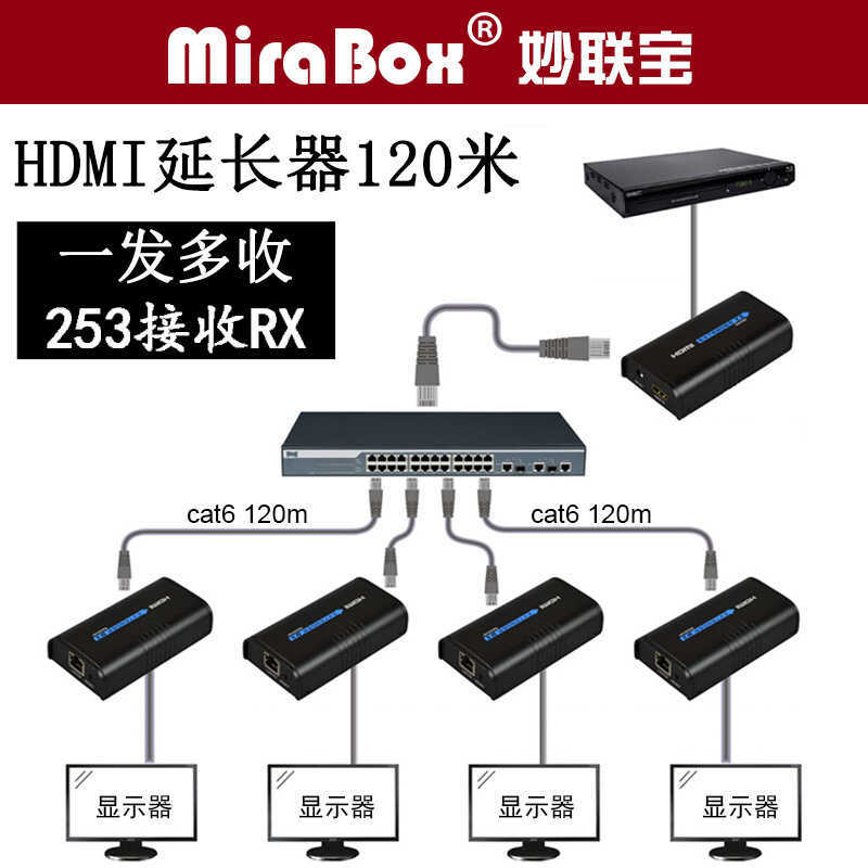 LKV373 HDMI Single Network Cable Extender rj45 Network Extender.HDMI Extender 120m Extender