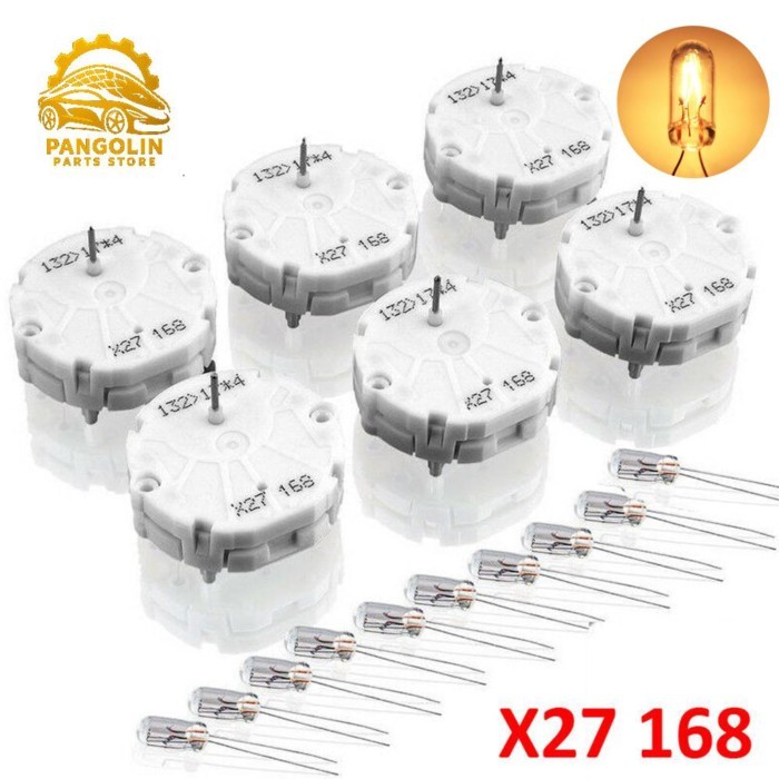 6PCS X27 168 Stepper Motors + 10PCS Backlight Bulbs Kit for GM GMC Chevy Instrument Cluster Repair