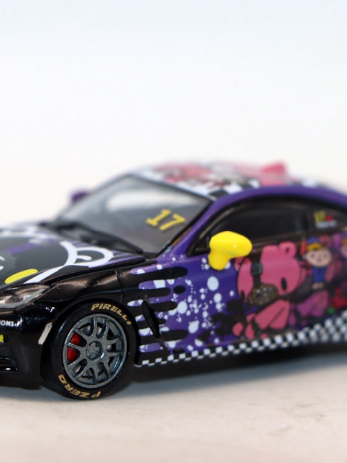 BMC 1: 64 Toyota GR86 Storm l Rich Bear 2025 Macau GT Racing Car Model Pain Car Toy Alloy Decorative