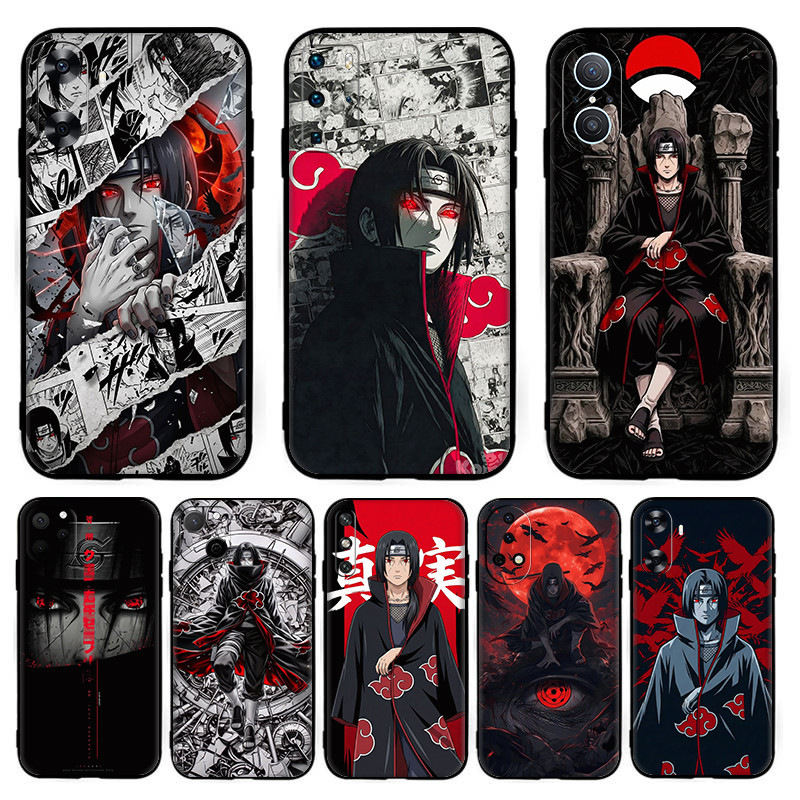 สําหรับ Huawei Nova 2i 2 Lite 3 3i 4E 5i 5T 7 10 SE 8i Y61 Anime Itachi Uchiha ปลอก 7Y13 สีดํา TPU ซ