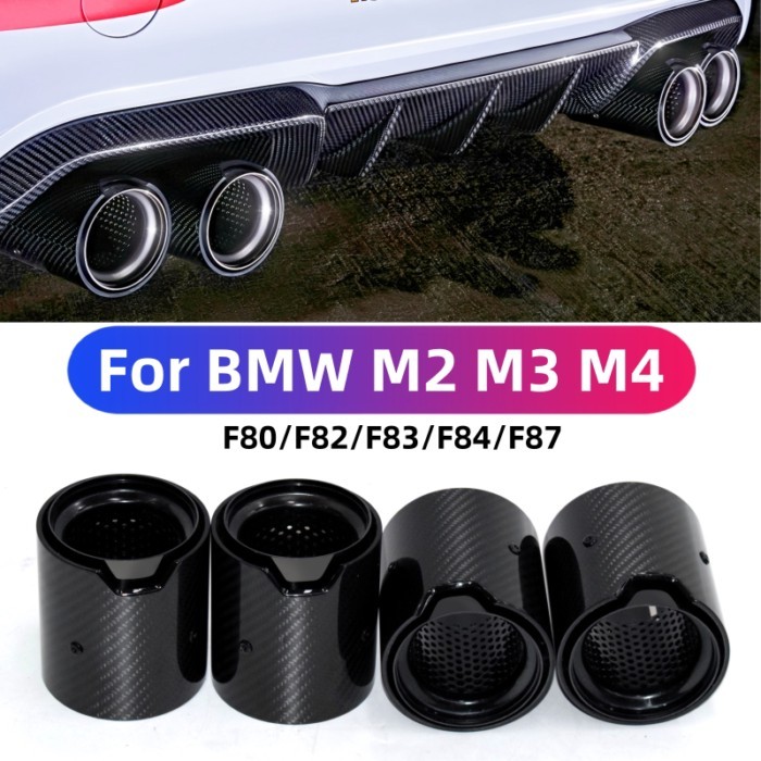 For BMW M2, M3, M4, Carbon Fiber Muffler, F80, F82, F83, F84, F87 Mperformance, Tailpipe, Tailpipe,
