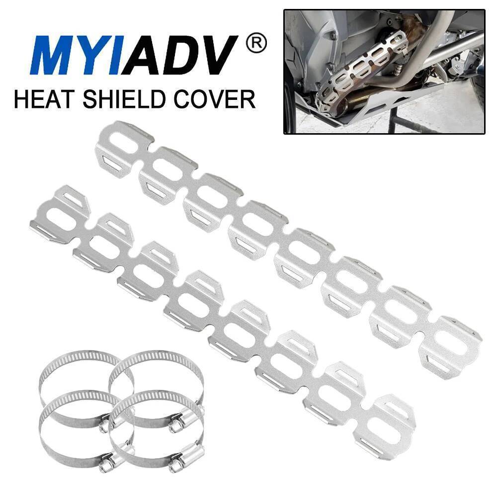 รถจักรยานยนต์ไอเสียป้องกัน F800GS ท่อไอเสียท่อความร้อนโล่ส้นสําหรับ BMW R1200GS LC ADV R1250GS F850 