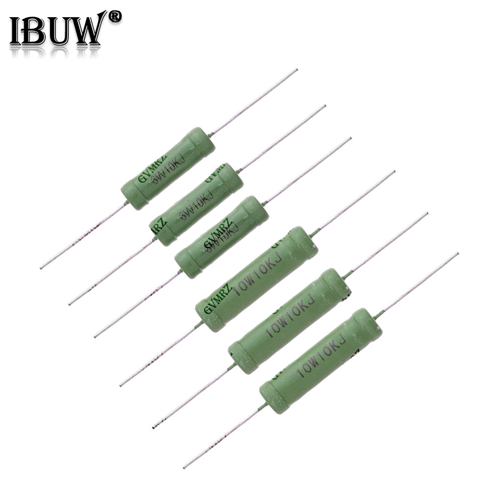 5PCS RX21 Wirewound Power Resistor DIP Type 6W High Wattage Axial Resistor 0.05Ω–10KΩ มูลค่าสารพัน 1