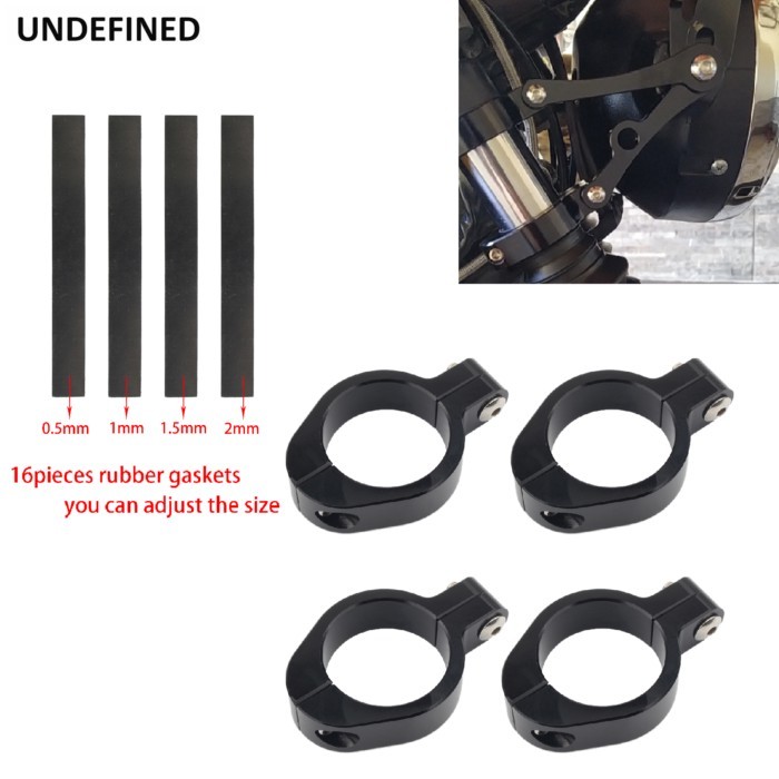 33MM-58MM Motorcycle Headlight Bracket Mount Clamps Front Fork Tube Support Holder For Harley Cafe