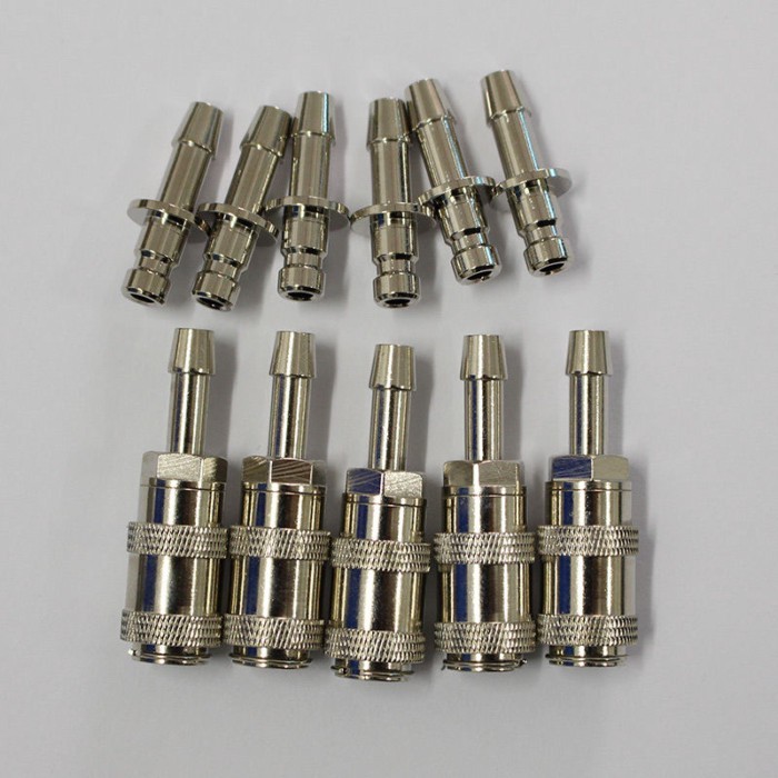 Metal Air Hose Connector NIBP Pressure Meter BP Cuff Joint Link Male Airway Joints Air Tube Plug Fe