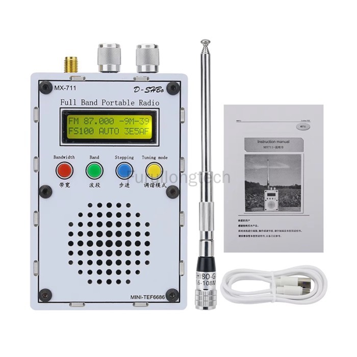 MX711 Portable Full Band Radio Receiver TEF6686 High Sensitivity Receiver Chip Radio Equipment