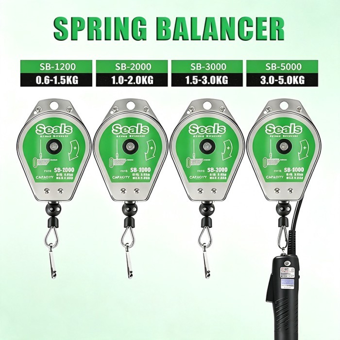 Spring Telescopic Tool Balancer Electric Screwdriver Spring Balancer Safety Tool Balancer with a We