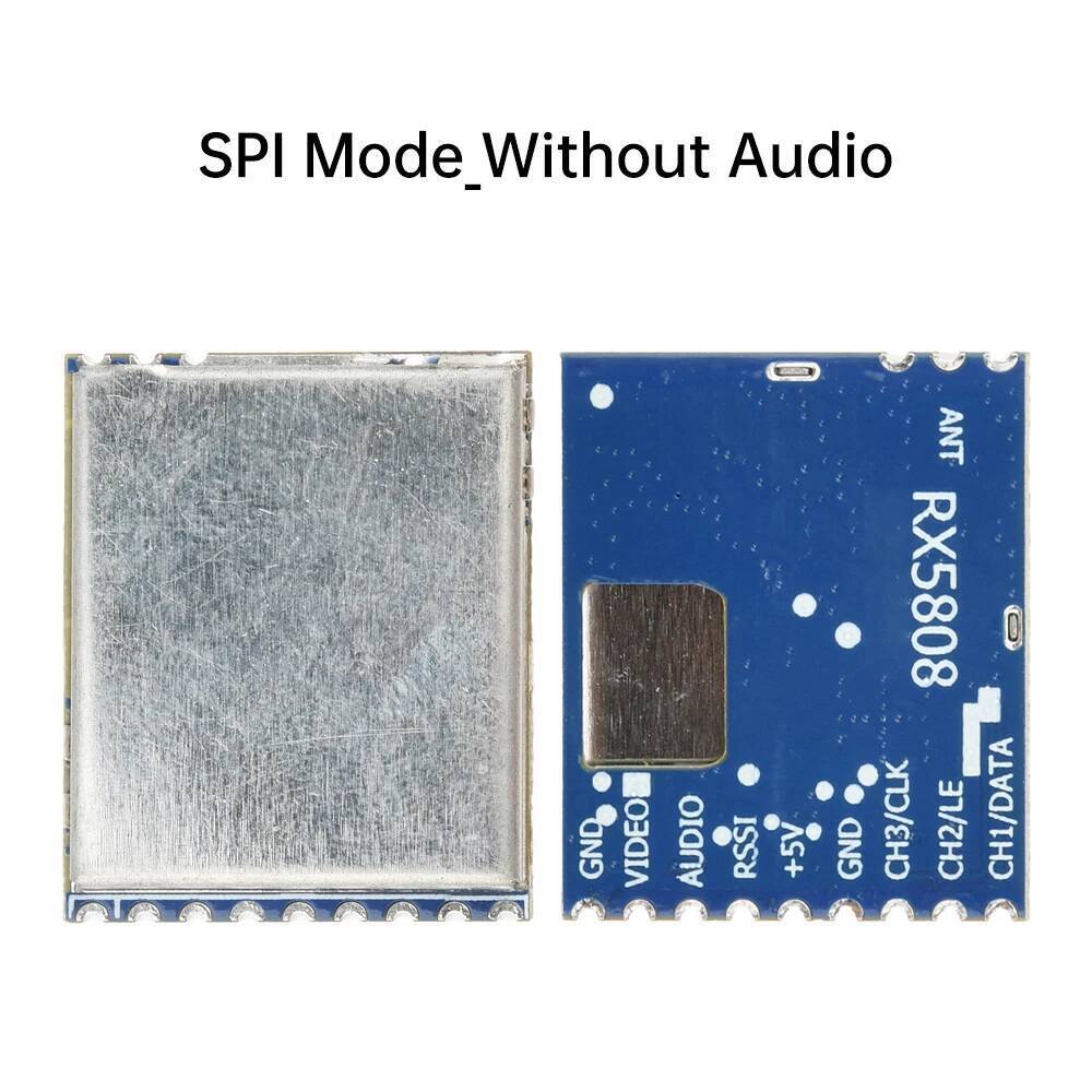 C RX5808 ตัวรับสัญญาณโมดูล AV FM ไร้สาย FPV 5.8G Audio Video รับโมดูลบอร์ด SPI ควบคุม