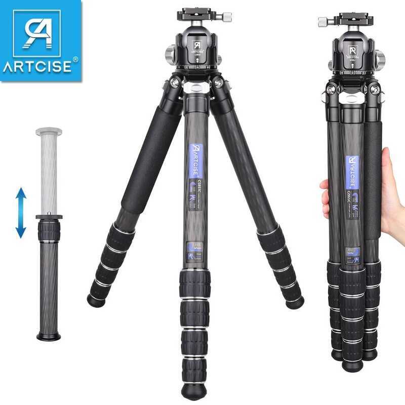 ARTC CS851C Professional คาร์บอนไฟเบอร์ Heavy Duty ขาตั้งกล้อง 5 ส่วน Max Tube Dia 36 มม.ที่มีรายละเ