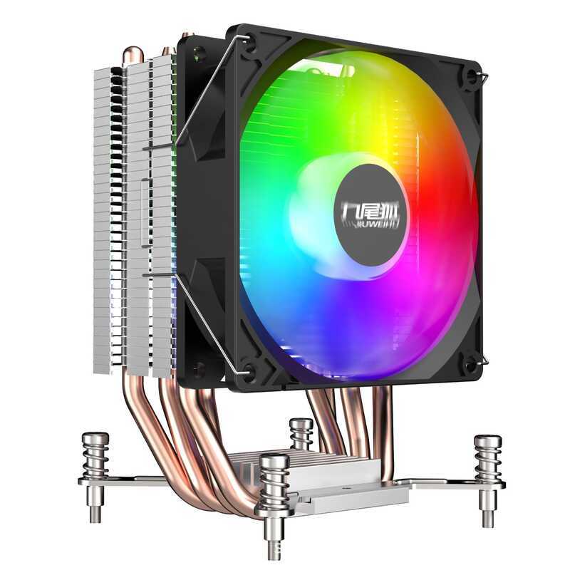 Nine-Tailed Fox 4T คอมพิวเตอร์เดสก์ท็อป CPU พัดลมหม้อน้ํา 4 ท่อทองแดง 2011 แพลตฟอร์ม X79/X99 เมนบอร์