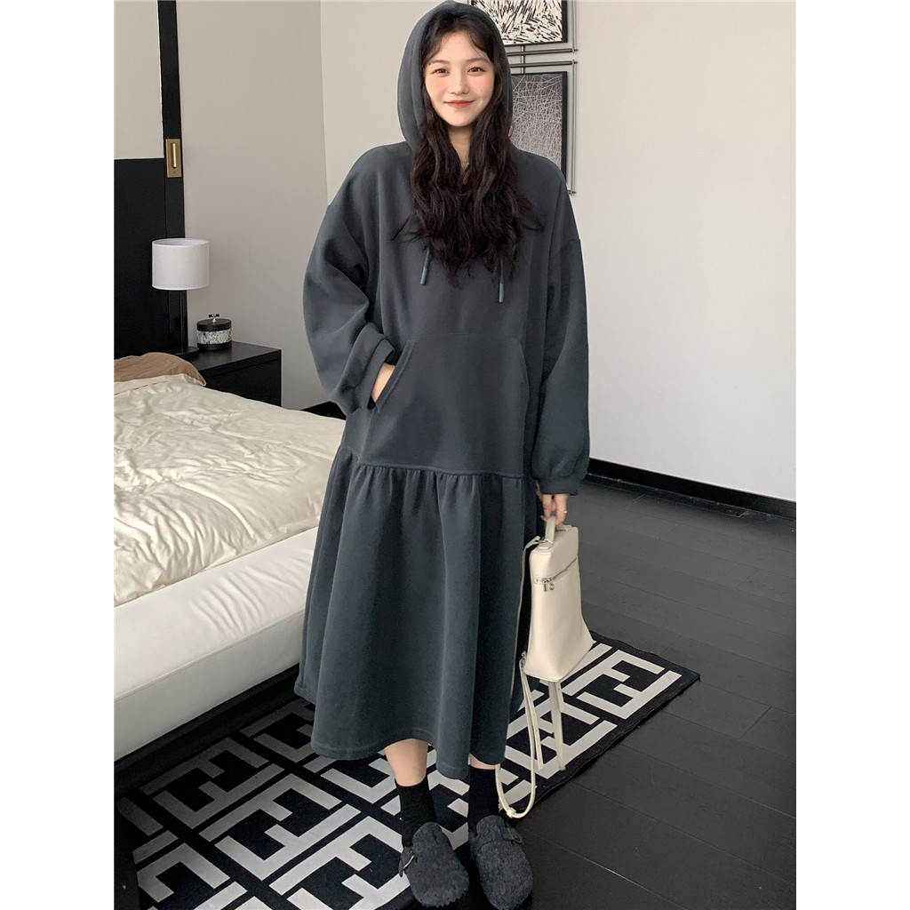 Ladivi Plus ขนาดแฟชั่นผู้หญิงชุดฤดูใบไม้ผลิฤดูใบไม้ร่วงแขนยาวลําลองหลวมขนาดใหญ่ยาว Tunic 60363 F054