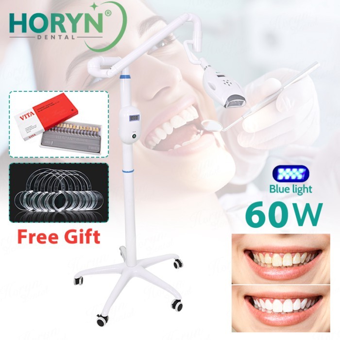 60W Dental Teeth Whitening Machine 11Pcs LED Teeth Whitening Removable Holder Bleaching Light Tooth