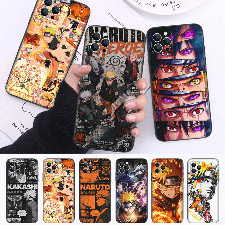 IPhone 15 16 17 pro Plus Max Air TPU ความเข้ากันได้ Soft Case เคสโทรศัพท์ เคสป้องกัน (W-6) การ์ตูนอนิเมะนารูโตะ
