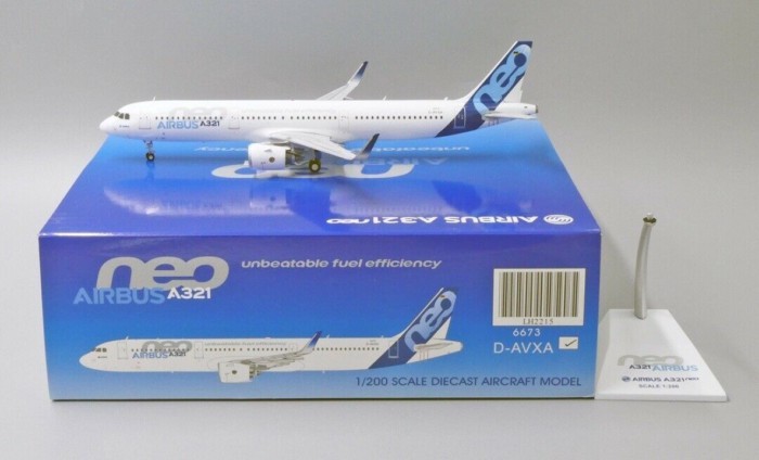 พร้อมสต็อก JC Wings Airbus Original Model A321NEO 1: 200 D-AVXA Alloy Airplane Model Limited Edition