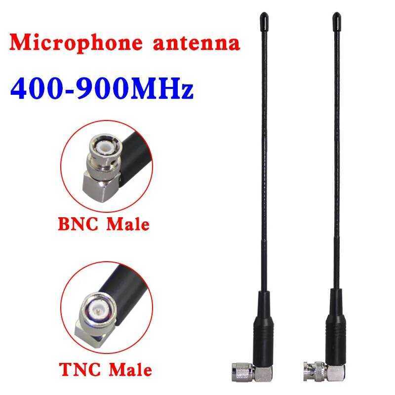 ▥ 1Pcs 400~900Mhz 7Dbi Soft Whip Antenna NC TNC Male Plug Connector For UHF Wireless Receiver M