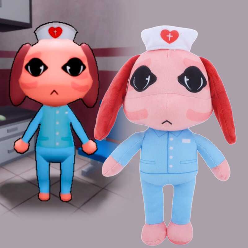 M Kawaii Nurse Plush Game Toys Shopkeeper Soft Stuffed Doll Animal Hospital Xmas Gift Toy For Kids