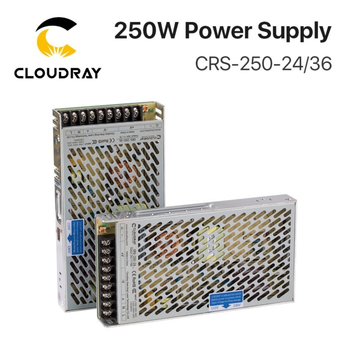 Cloudray CRS-250 Switching Power Supply 24V 36V 250W 10A 7A Switching Power Supply Source Transform