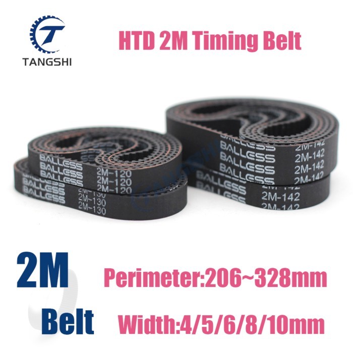 HTD 2M Vacuum Cleaner Sweeping Robot Belt Width 4~10mm Length 206 210 218 220 230 240 250 260 270 2