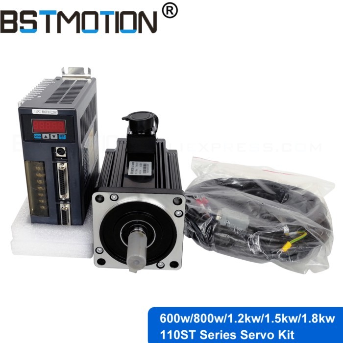 600W 800W 1.2KW 1.5KW 1.8KW 110ST M02030 M04020 M04030 M05030 M06020 M06030 AC Servo Motor with AAS