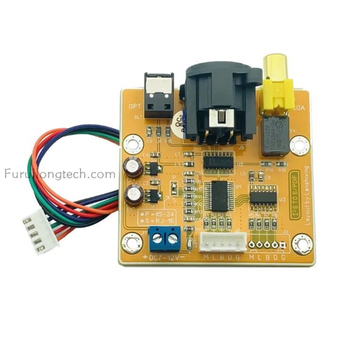 IIS to Coaxial Output USB Interface Optical I2S to S/PDIF Board