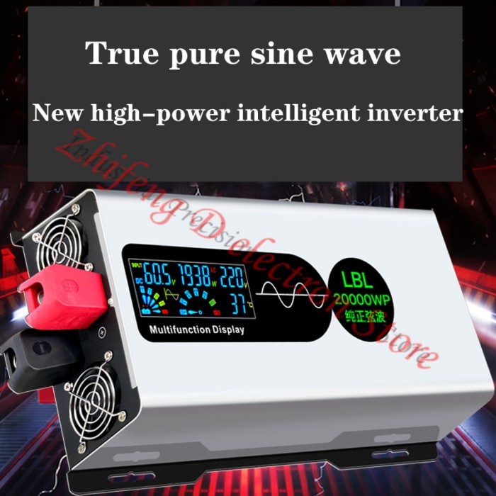 15000W pure sine wave car inverter 12V 24V 48V 60V 72V 96V to 220V power conversion, Multiple prote