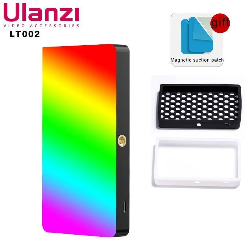 Ulanzi LT002 ไฟ LED การถ่ายภาพวิดีโอ RGB โคมไฟกลางคืนสําหรับกล้องโทรศัพท์การถ่ายภาพ Selfie เติมแฟลชใ