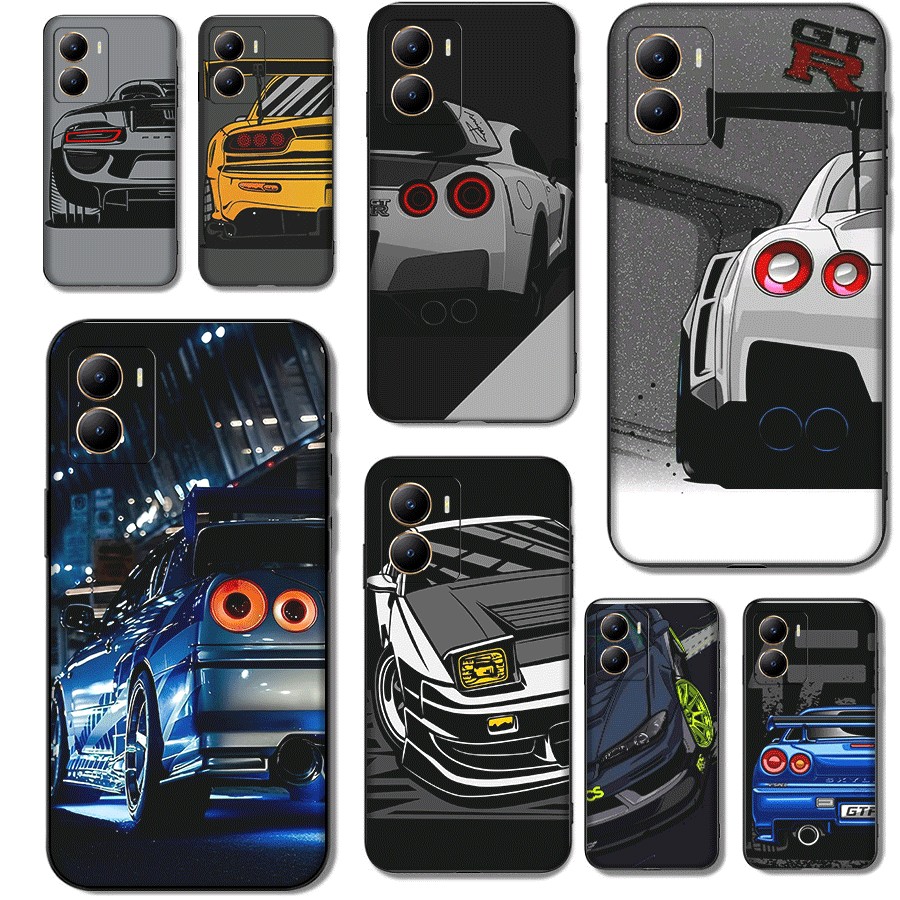 Gtr r34 skyline สําหรับ Vivo S16 Pro Y16 Y78 Plus Y36 Y17S V29E ความเข้ากันได้ TPU เคสโทรศัพท์นุ่มฝา