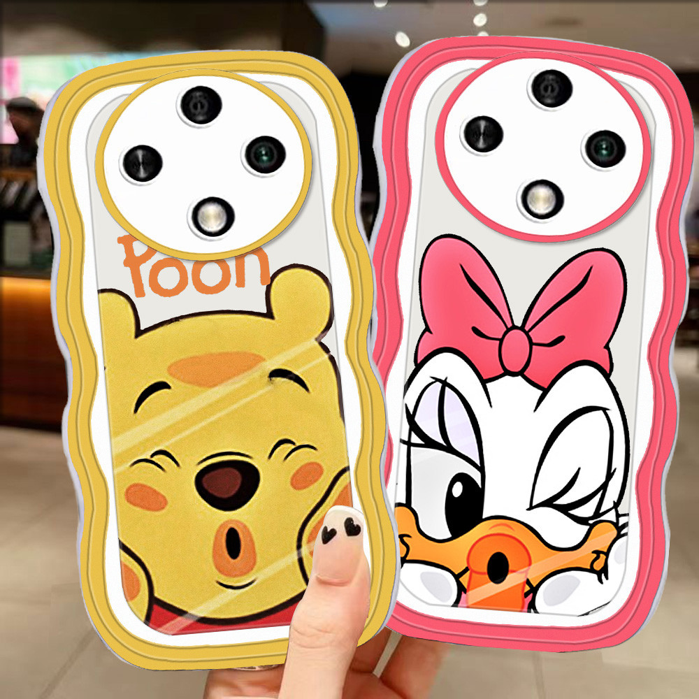 A-66 Donald Duck Pooh TPU Casing สําหรับ VIVO IQOO Z7X Z10 Lite 13 Y300 Pro Plus Neo 10 5Gเคสใส