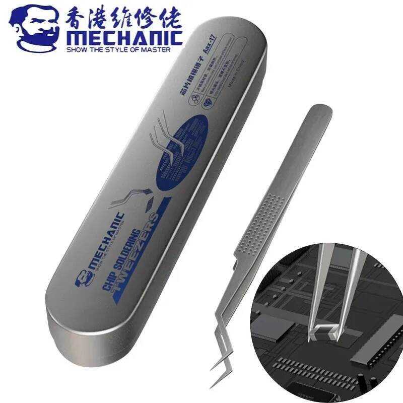 MECHANIC Aax-17 แหนบ 3D ความแม่นยำสูง แข็งพิเศษ สำหรับงานบัดกรีและซ่อมแซมไมโครชิป IC