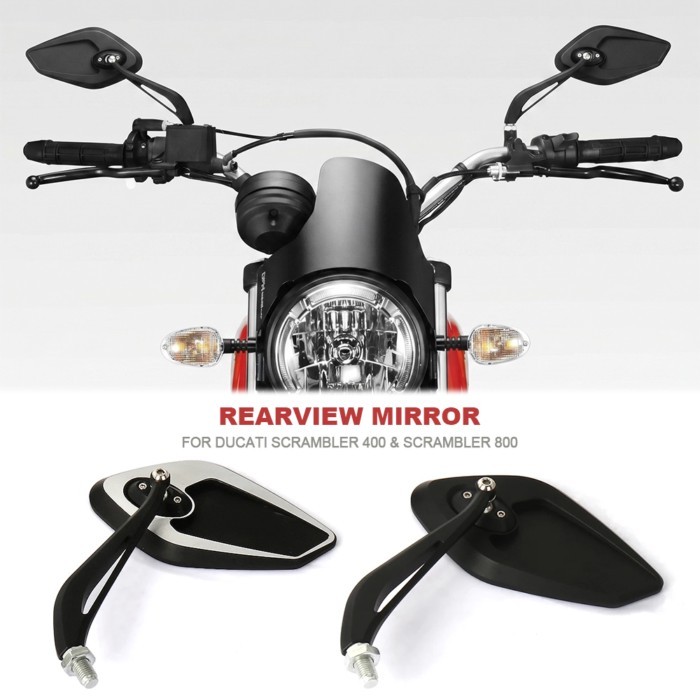 Universal Motorcycle Rearview Mirrors Side Mirror For Ducati Scrambler 800 Scrambler 800 Scrambler8