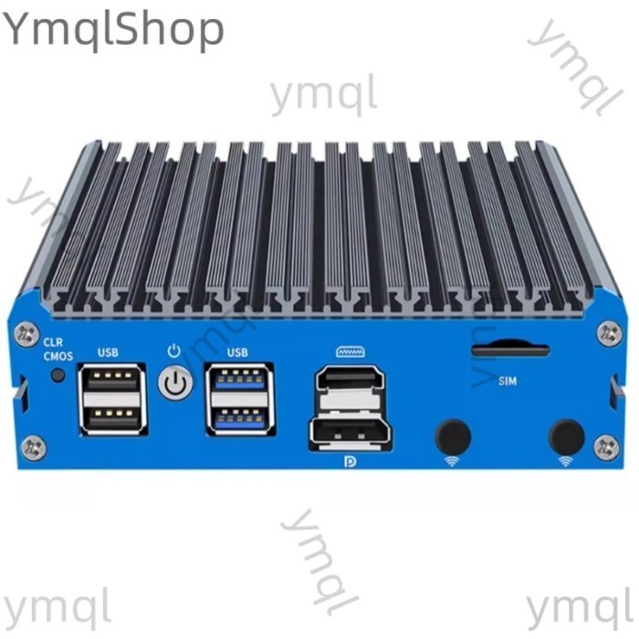 Fanless Mini PC 4 Intel 2.5G LAN Celeron J4125 J5040 N5100 J6412 N100 Mini Router Server ESXI HD-MI