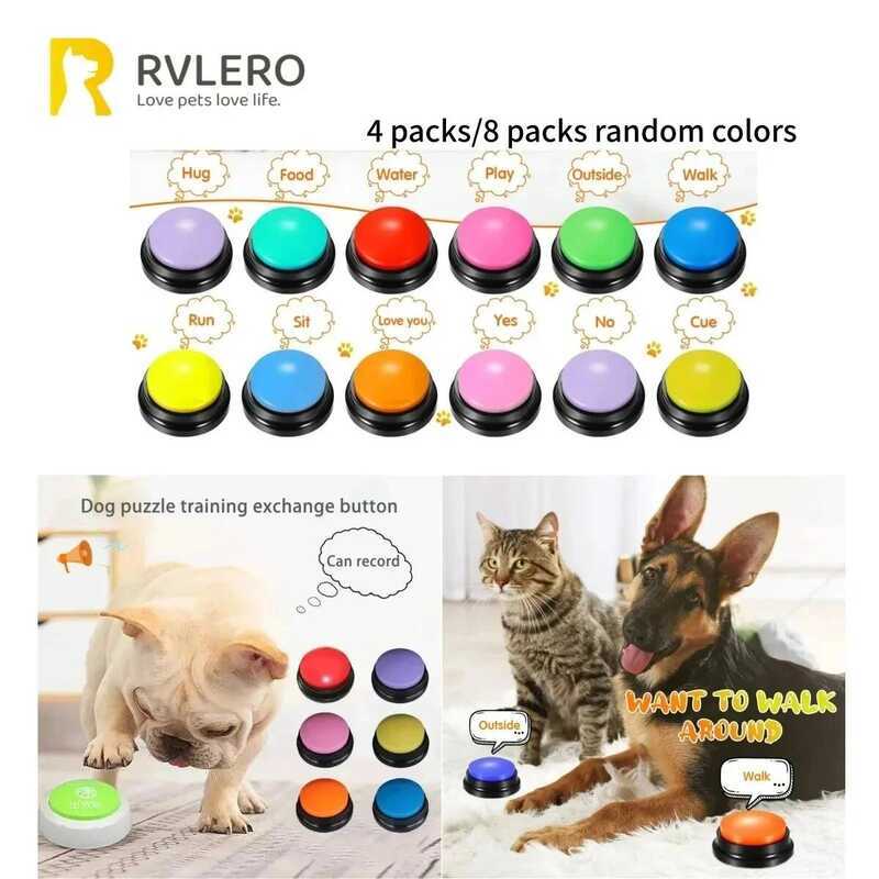 ion Buttons Voice Recording Button Training Buzzer 30 Second Record Playback F Gift For Talking Pet