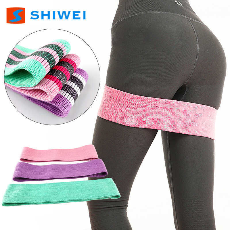 Sway Hot Style Clip Color Squat Cotton Tension Band Anti-drop Yoga Hip Resistance Band Ring Elastic 