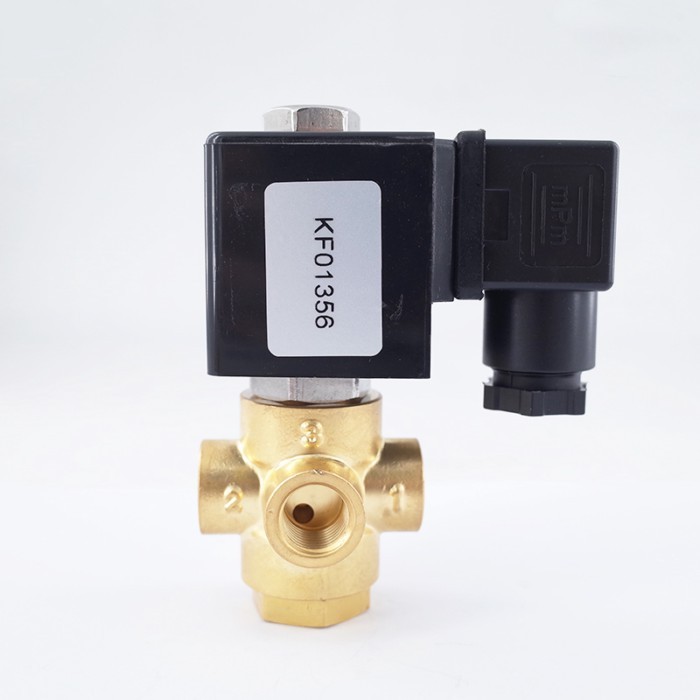 3 Way N.O N.C Universal Direct Acting Brass Gas Valve 220V 1/8" 1/4" FKM 1.5mm/2.5mm/3mm 3/2 Way So