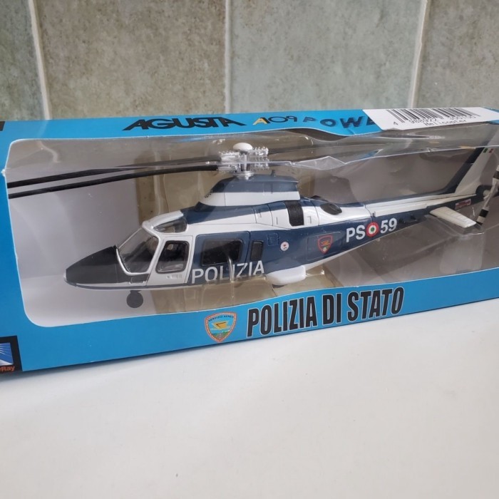 Newray Newray 1/43 Bobo Agusta AW109 เฮลิคอปเตอร์ตํารวจโมเดลรถ
