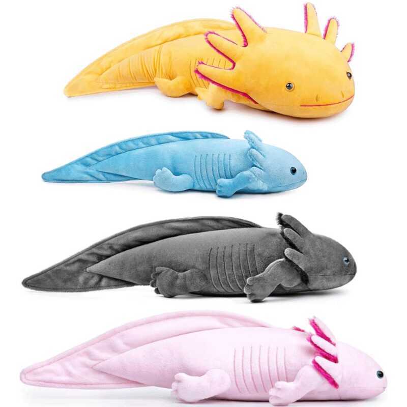 Plushie,ของขวัญสําหรับเด็ก,Wild Onez Sealife สัตว์, Salamander ตุ๊กตาของเล่นขนาดใหญ่ตุ๊กตา Axolotl
